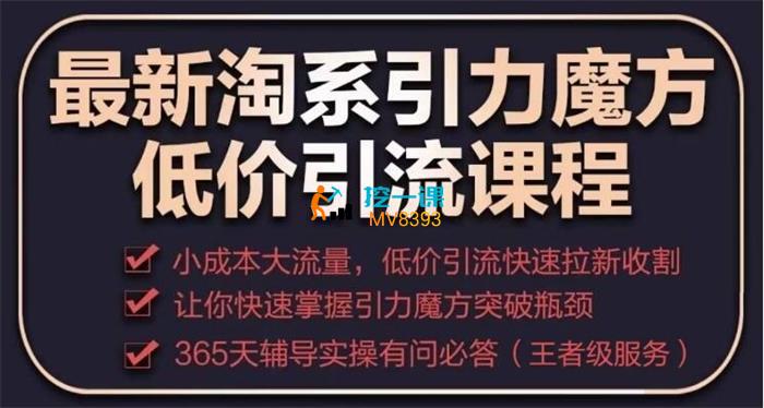茂隆《最新淘系引力魔方低价引流》课程封面.jpg