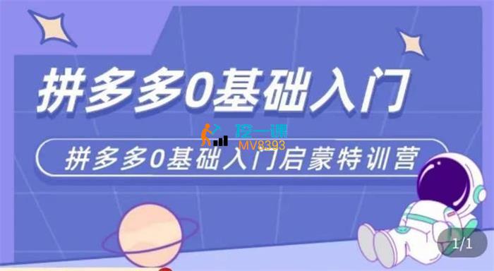 臻星电商《拼多多运营0-1实操特训营》课程封面.jpg