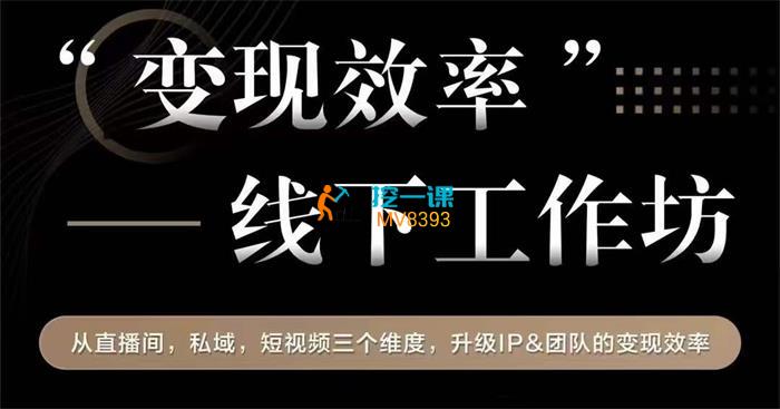 巨量星火《变现效率线下工作坊》课程封面.jpg