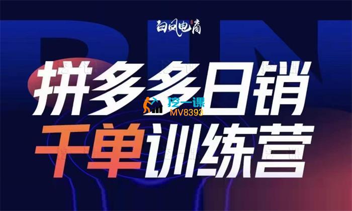 白凤《2024拼多多日销千单训练营》