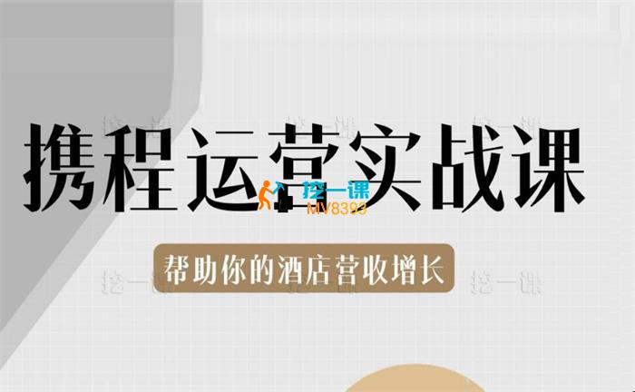 吉吉国王《酒店名宿携程运营实操课》