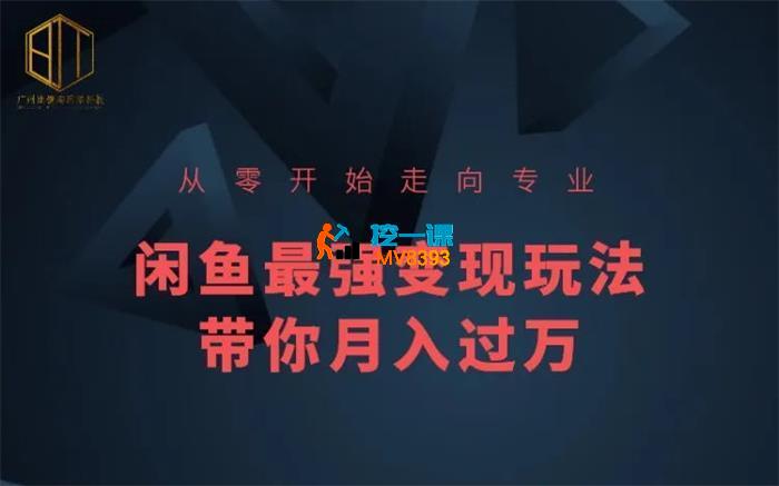 比镜淘《闲鱼最强变现玩法》