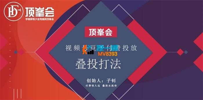 子钊《视频号豆子付费投放叠投打法》