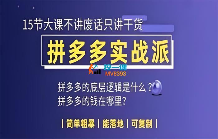朋哥电商《拼多多实战派》