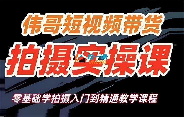 伟哥《短视频带货拍摄实操课》_封面图.jpeg