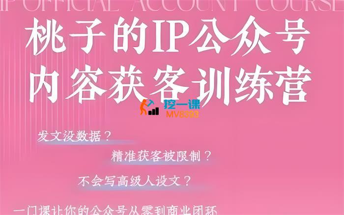 桃子《IP公众号内容获客训练营第3期》_封面图.jpeg