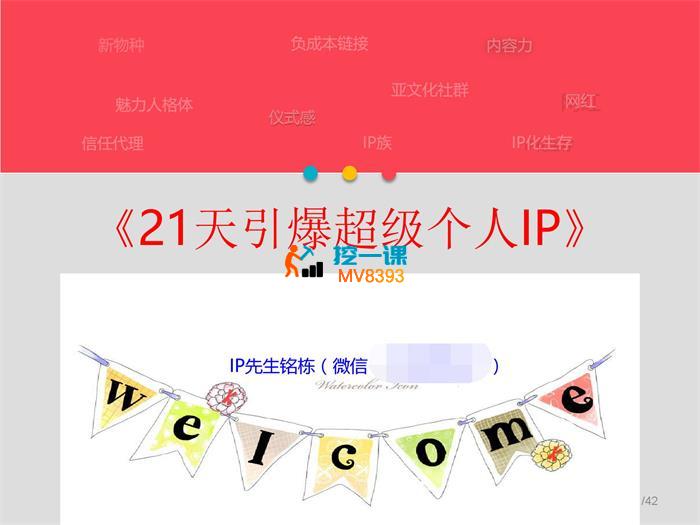 铭栋《21天引爆超级个人IP》