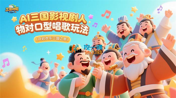 AI三国影视剧人物对口型唱歌玩法