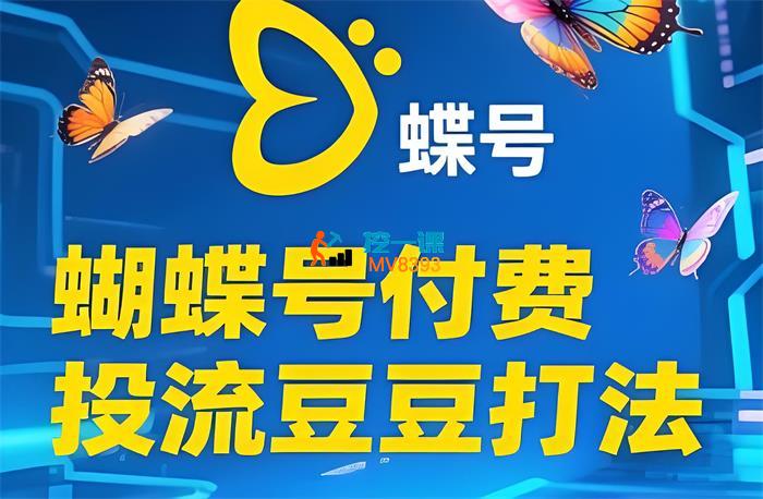 渔财《2025蝴蝶号付费投流豆豆打法》