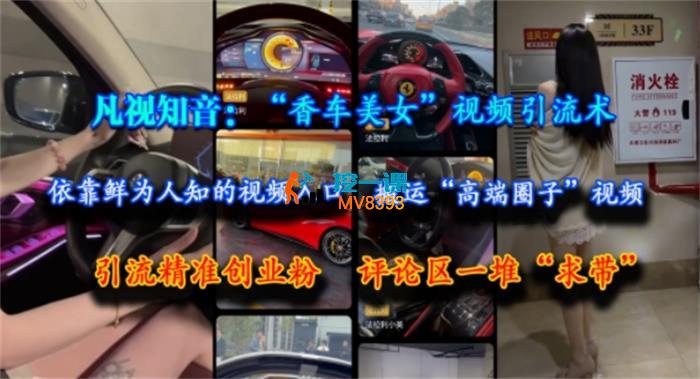 凡视知音《香车美女视频引流术》
