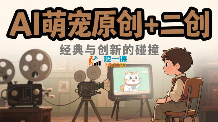 抖音65W博主AI萌宠课程