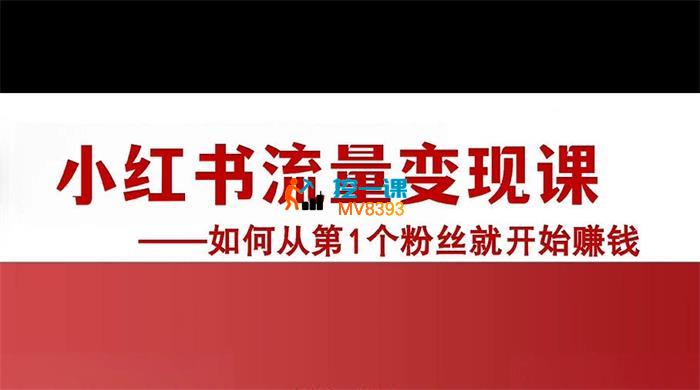 杨枫《小红书流量变现课》