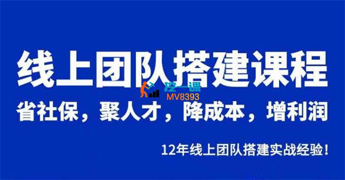 宅男《线上团队搭建课程》