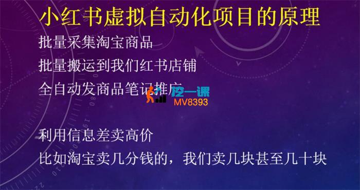 小淘《小红书虚拟自动化项目》