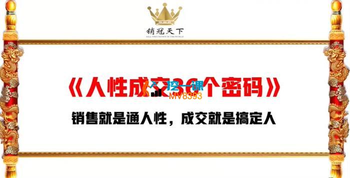 销冠天下《人性成交36个密码》