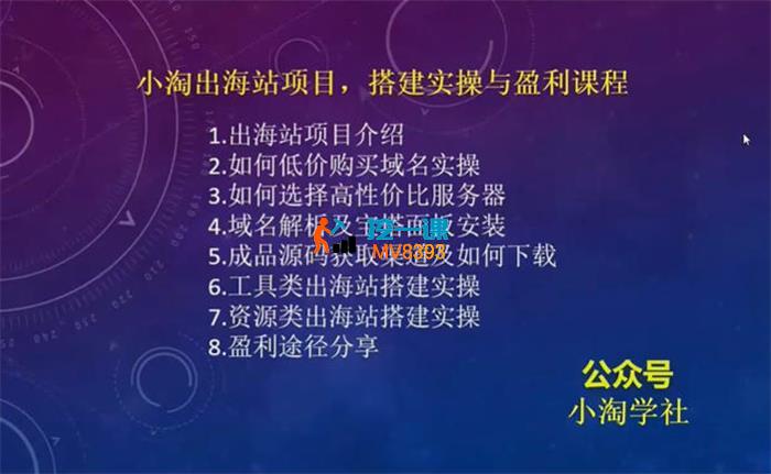 小淘《出海站项目》