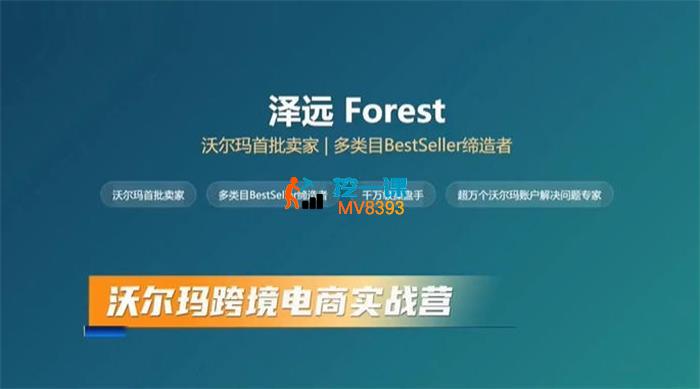 泽远《沃尔玛跨境电商实战营》