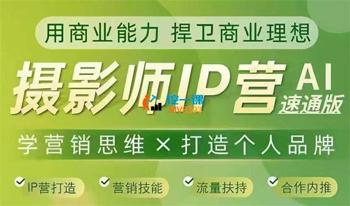 蔡汶川《摄影师IP营第11期Al速通版》