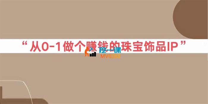 岑老板《小红书饰品IP孵化实战课》