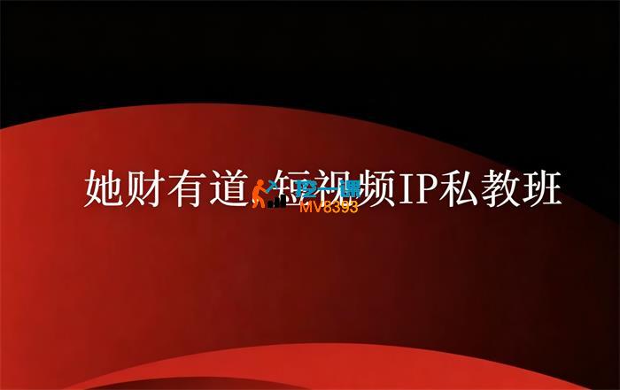 她财有道《短视频IP私教班》