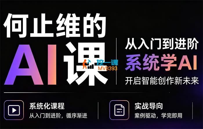 何止维《AI入门+进阶课》
